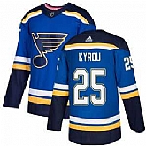 Men's St. Louis Blues #25 Jordan Kyrou Blue Home Official Adidas Jersey Dzhi,baseball caps,new era cap wholesale,wholesale hats